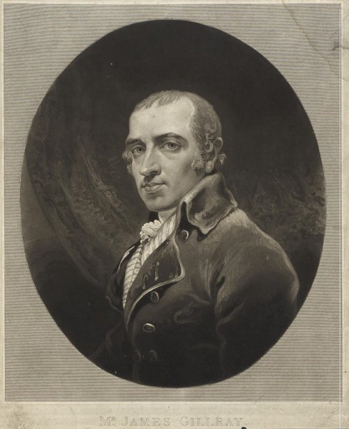 Charles Turner, Portret van James Gillray, 1819 (National Library of Wales)