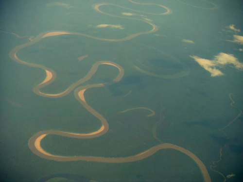 De Amazone-rivier, 27 september 2004. Foto Joel Takv